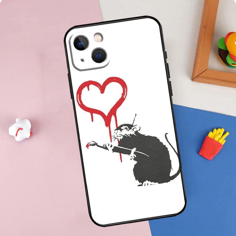 

Cute Cartoon Animal Rat Phone Case For iPhone 15 Pro Max 11 12 13 14 16 Pro Max Mini XR 16e 15 16 Plus Cover Shell iPhone 15Pro MAX