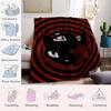 Gothic Cat Whimsy Flannel Blanket Warm Soft Halloween Christmas Couch Warm Cozy Decorative Decor Gift for All Season