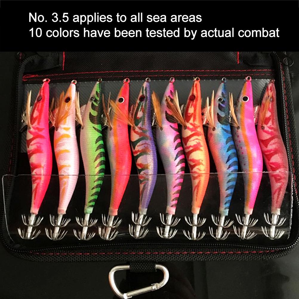 10pcs Luminous Fishing Lures Eyes Floating Hard Shrimp Plastic Baits