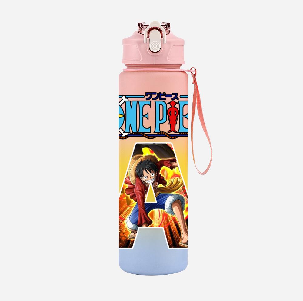 Anime A-Z English Letter Printed Character Colorful Water Cup Demon Hunters Large Capacity Outdoor Drinking Bottle Boy Girl Gift