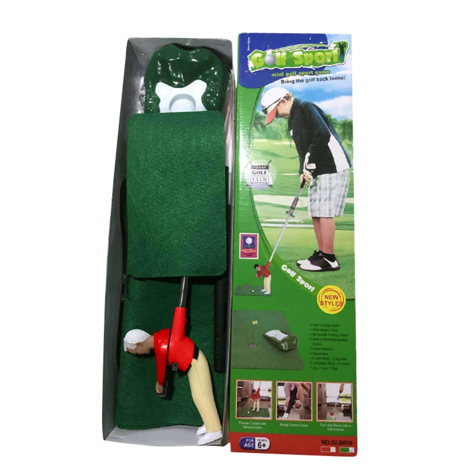 

Набор игрушек для гольфа в помещении и на открытом воздухе, портативные интерактивные детские игрушки для родителей и детей One Size красный