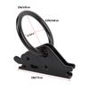 10PCS E Track O Rings Tie Down Anchors Heavy Duty Steel Secure Cargo in Trailers Trucks Working Load Limit 2500lbs Black
