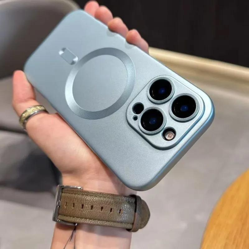 For Magsafe Magnetic Wireless Charge Phone Cases For iPhone 17 16 15 14 13 12 11 Pro Max Plus Case Camera Back Cover Accessories
