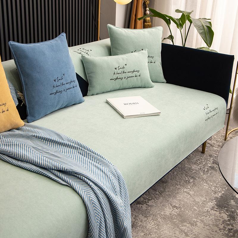 Chenille Sofa Cushion Four Seasons Universal Simple Modern Non-Slip Cushion Stain-Resistant Sofa Cover Thick Cover Towel