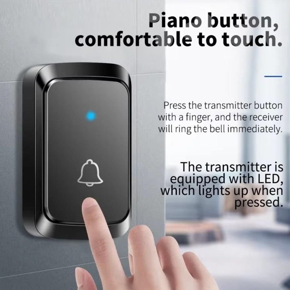 Waterproof Smart Doorbell 300M Range Welcome Doorbell Long Range Wireless Doorbell  Smart Home