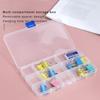 New Transparent Portable Jewelry Tool Storage Box Container Ring Electronic Parts Screw Beads Organizer Plastic