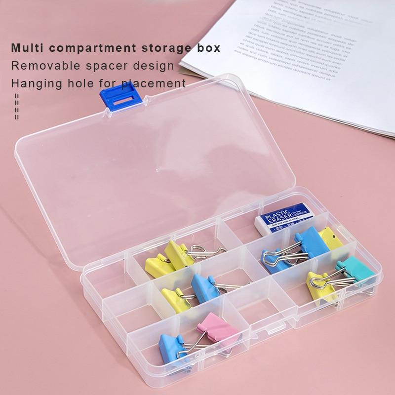 New Transparent Portable Jewelry Tool Storage Box Container Ring Electronic Parts Screw Beads Organizer Plastic