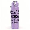 1PC Don't Make Me Go Beth Dutton Quote 750ml Color Plastic Sports Water Bottle Leakproof Flip Straw Lid Suitable for Sports Office Home Use