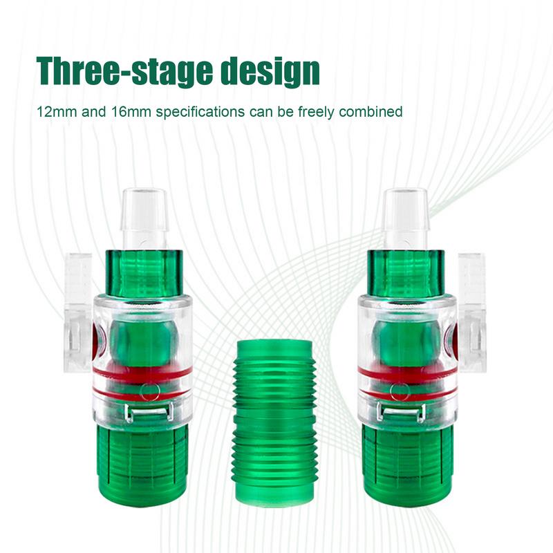 Aquarium Filter Water Valve Hose 12/16mm Flow Control Double Tap Quick Release Connector Fish Tank Filter Replace Accessories
