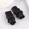 1pc Socket Ac Adapter Power Iec320 3pin C13 Female To C6 Male Plug Ac Power Adapter Electrical Socket Converter