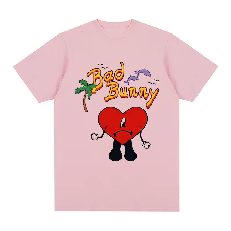 Nuova T-shirt da Uomo e da Donna con Bad Bunny Debi Tirar Mas Fotos DTMF World Tour Hip-Hop Rapper Stampa Grafica Musicale T-shirt da Donna e Uomo