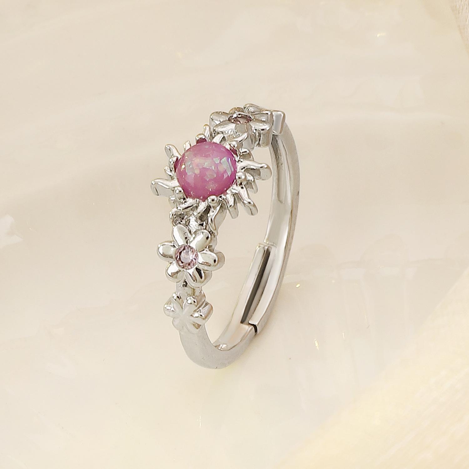 

Кольцо Sun Flower для пар, модные регулируемые женские кольца, открывающиеся парные кольца, элегантное темпераментное кольцо для женщин и мужчин, ювелирные изделия серебряный