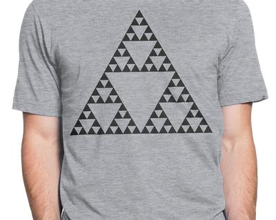 Sierpinski Triangle T-shirt S-XXL Fractal, Geometrical, Physics, Mathematics, Higgs, Einstein, Bohr, Cool