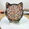 Dřevěné puzzle ve tvaru kočky Skládačka ve tvaru kosti Nepravidelné jedinečné zvířecí dílky Dekorativní dárek Úleva od stresu Domácí dekorace