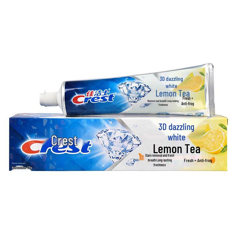 Crest 3D White Mint Lemon Jasmine Whitening Toothpaste - Fresh Breath & Stain Removal