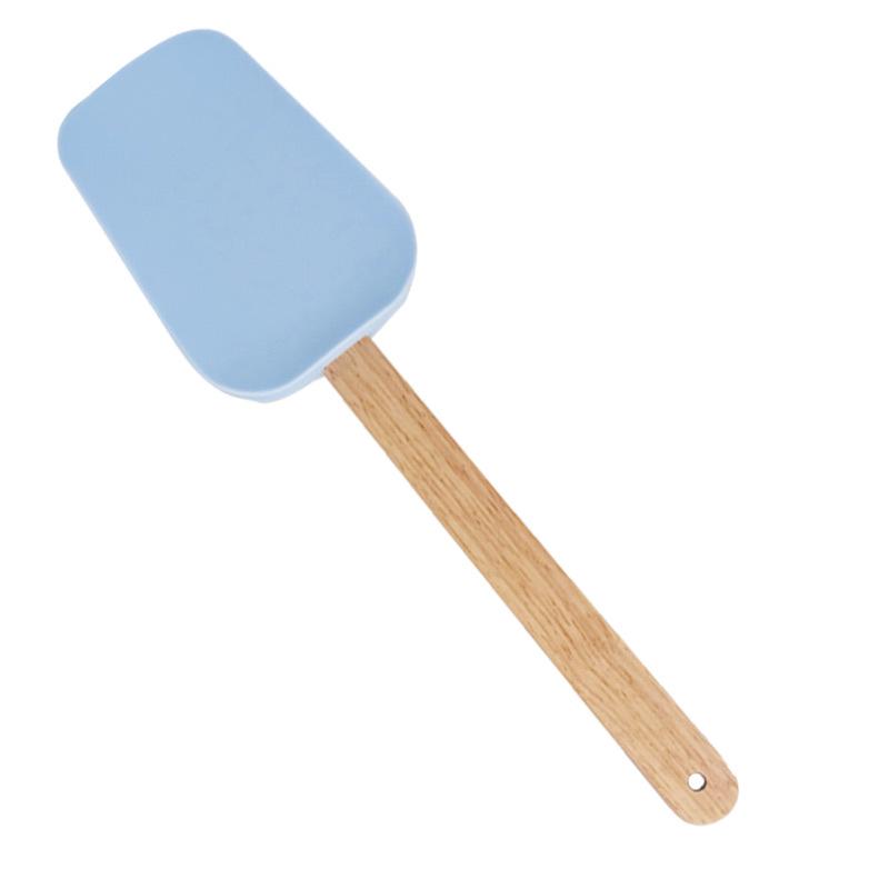 Multi-functional Detachable Silicone Spatula & Scraper with Wooden Handle