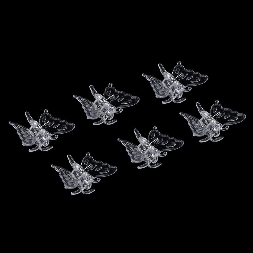 100Pcs Garden Tools Stem Clips Grow Upright Orchid Plastic Mini Stalks Flower