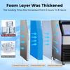Commercial Ice Maker, 450lbs/24H, Ice Maker Machine, 96 Cubes in 12-15 Minutes, Freestanding Cabinet Maker with 120lbs  Storage