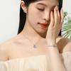 Tancise 925 Sterling Silver Classic Women Necklace Pendant Zircon Fashion Gift