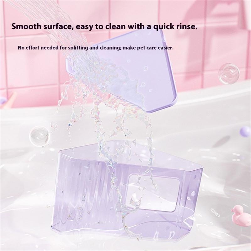 Hamster Bathtub Box for Small Animals Hamster Bath Accessories Dust Bath Pet Hamster Bathtub Digging Sand Container
