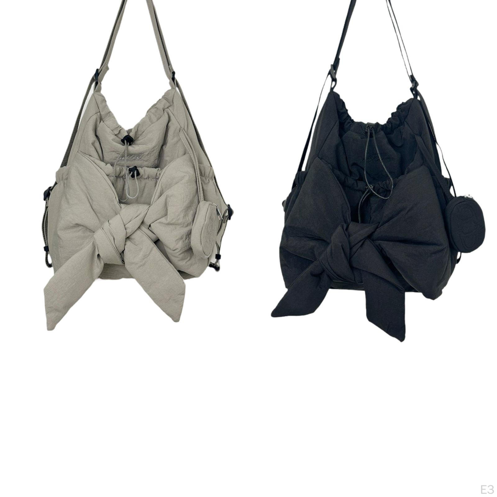 Рюкзак для женщин Рюкзак для девочек Bowknot Покупки На работу Спорт серый — фото 4