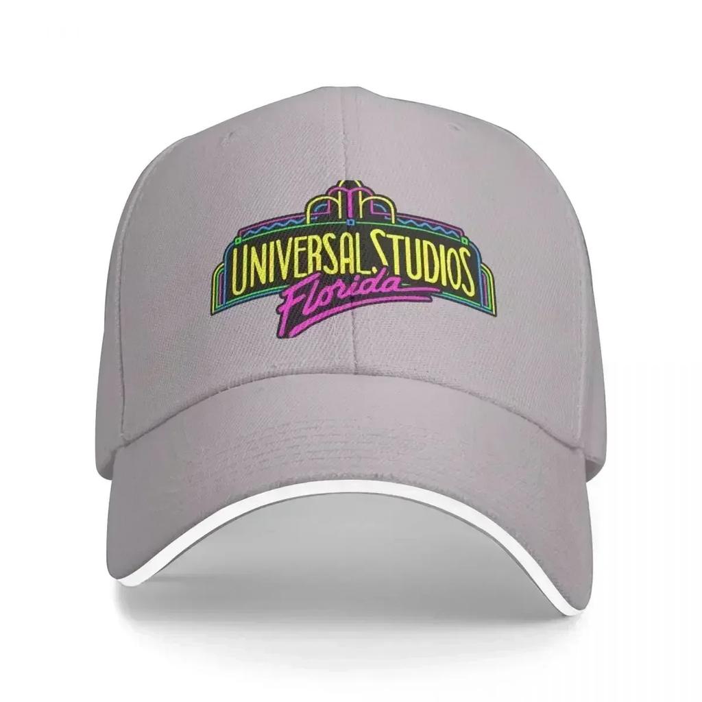 Universal Studios Florida V2 Unisex Caps Outdoor Trucker Baseball Cap Snapback Breathable Hat Customizable Polychromatic Hats