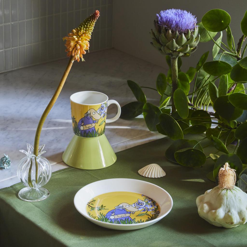Moomin by ARABIA Classic Hemulen Moomin 1066916 [Officially Imported] Plate, 19cm, Yellow, Tableware, Arabia,