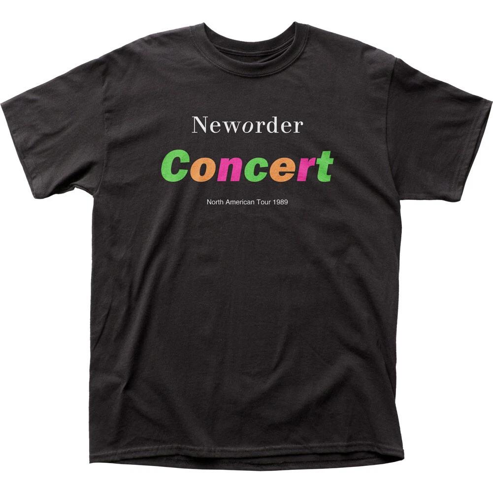 New Order Concert T Shirt Mens Rock And Roll Music Classic Band Tee New Black