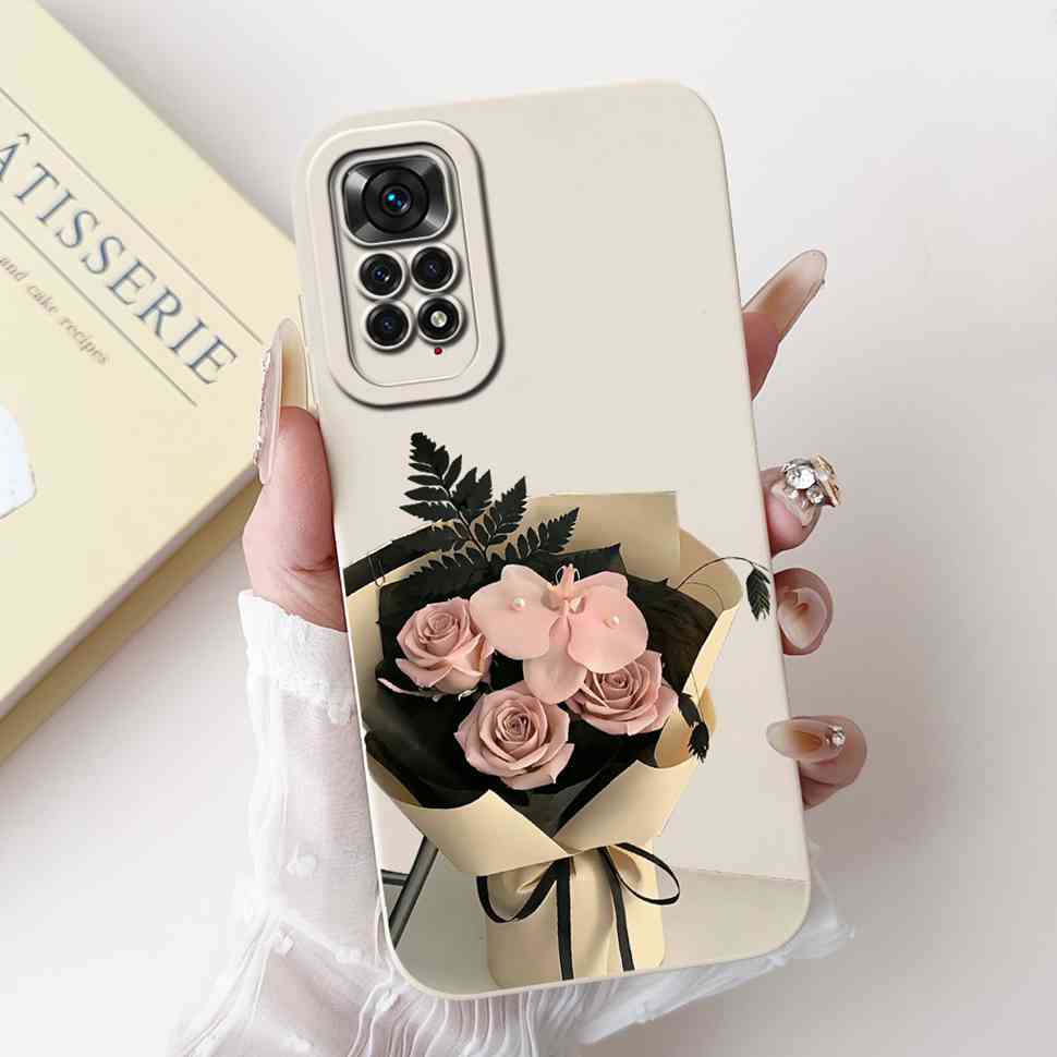 Cute Girl Cover For Xiaomi Redmi Note 11 Pro 4G Casing Soft Silicone Fundas Case For Redmi Note 11 Note11 Pro Cover Coque