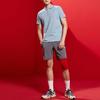 Anta Comprehensive Training Series Fitness Leisure Sports Short Sleeve Polo Shirt Couple Style Wall Gray Men Polo Shirts 95027162-2