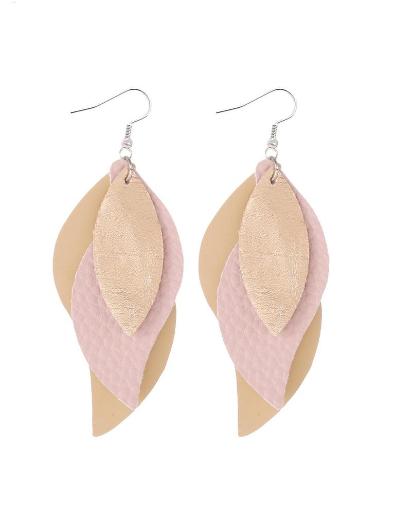 Stylish PU Leather Earrings: Creative Designs & Shapes