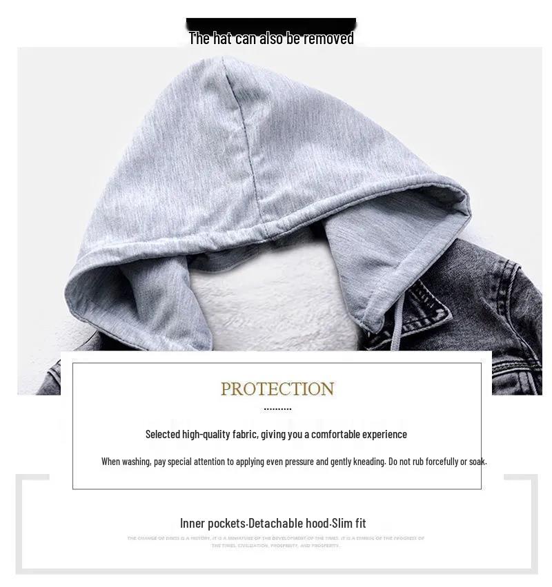 Women's Winter Slim Denim Jacket with Lambswool Lining - Stylish, Versatile Korean Style Coat