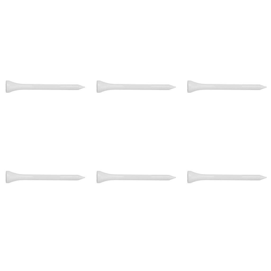 50Pcs Golf Tee Holder Maple Wood White Long Ball Base Set Kit for Outdoor Sports 70mm  2.76in