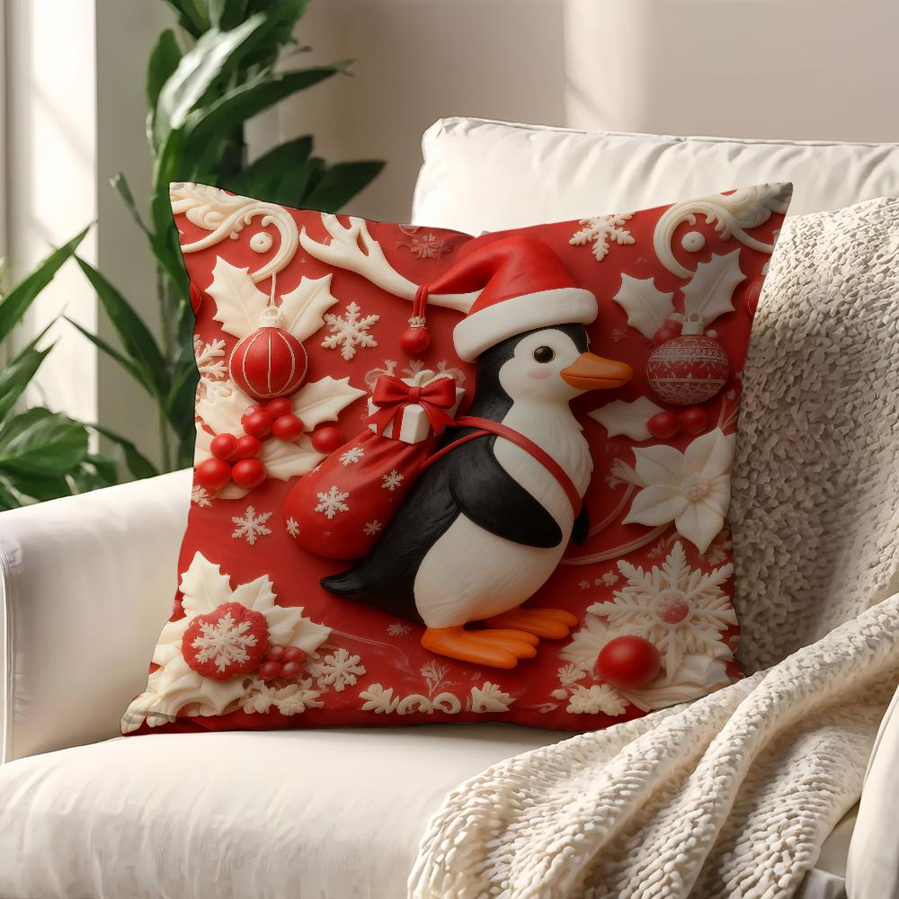 Santa Claus Snowman Cushion Cover Best Home Office Coffee Pillow Sofa Printing Decoration Room Shop Car Nordic Simplicity Hit