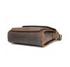 Vintage Fashi Genuine Leather Men Shoulder Bags Leather Messenger Bags Men Crossbody Bag Casual Bag Cowboy Style Brown Medium
