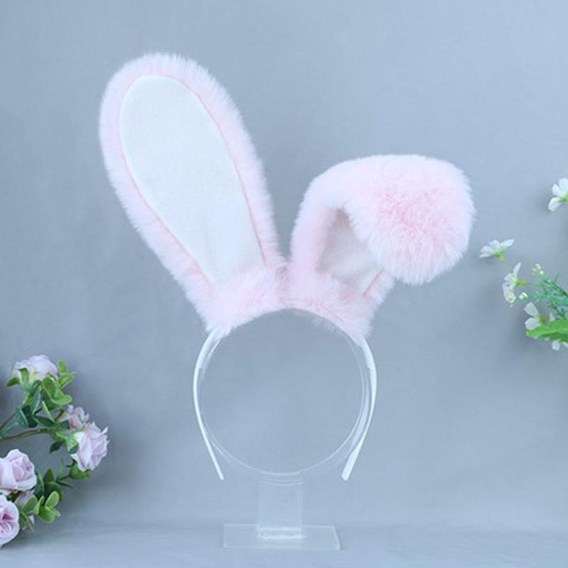 Long Rabbit Ear Hair Band Bunny Headband Festival Party Lolita Hair Band Bunny Cosplay Headdress Birthday Gift