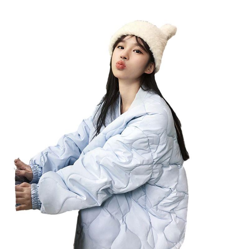 Gepolsterte Kleidung Damen Raute Wintermantel neue verdickte kleine Raute lose warme kurze gepolsterte Kleidung gepolsterte Jacke