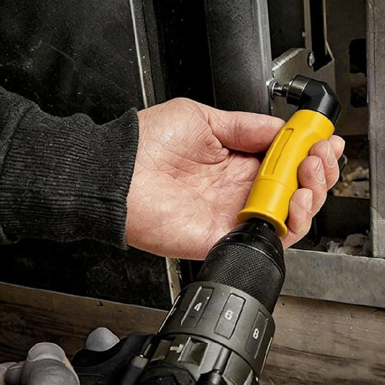 90degree Angles Drill Attachment Adapter with 10pcs Drill Bit & 10Slot Base for Easy Access In Hard To Reach Locations