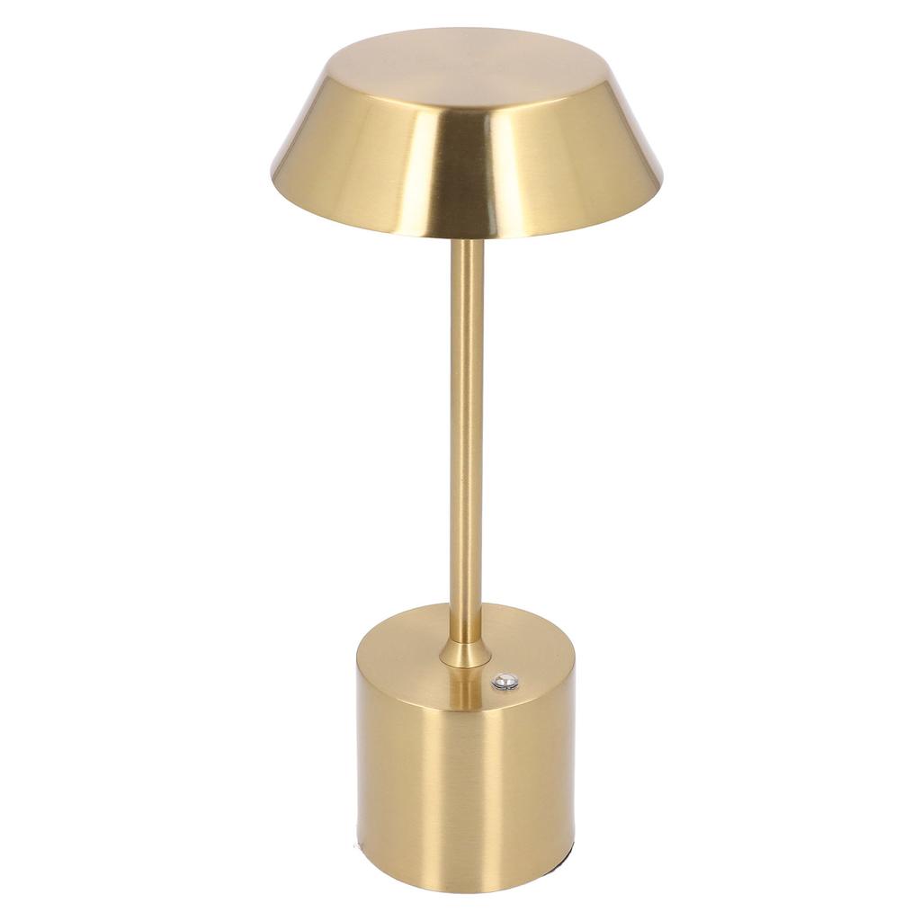 LED Kabellose Schreibtischlampe Gold Wiederaufladbar 3 Farben Touch Dimmbar Batteriebetrieben Schlafzimmerlampe für Re