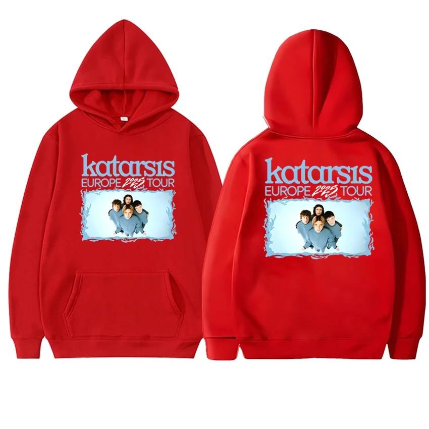 

Katarsis Band Europe 2026 Tour Double Sided Printed Sweatshirt New Men Women Fashion Y2k Hoodie Unisex Fleece Casual Pullover XXXL дубильна кора