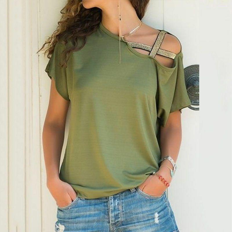 Premium Quality Womens Loose Blouse Casual Shirt Top Short Sleeve For Daily Comfort
