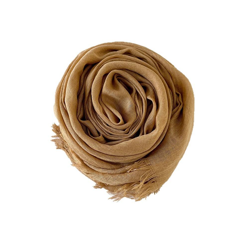 Châle d'été en coton et lin à fil long pour femmes Foulard en soie malaise foulard pour la tête foulard foulard cape