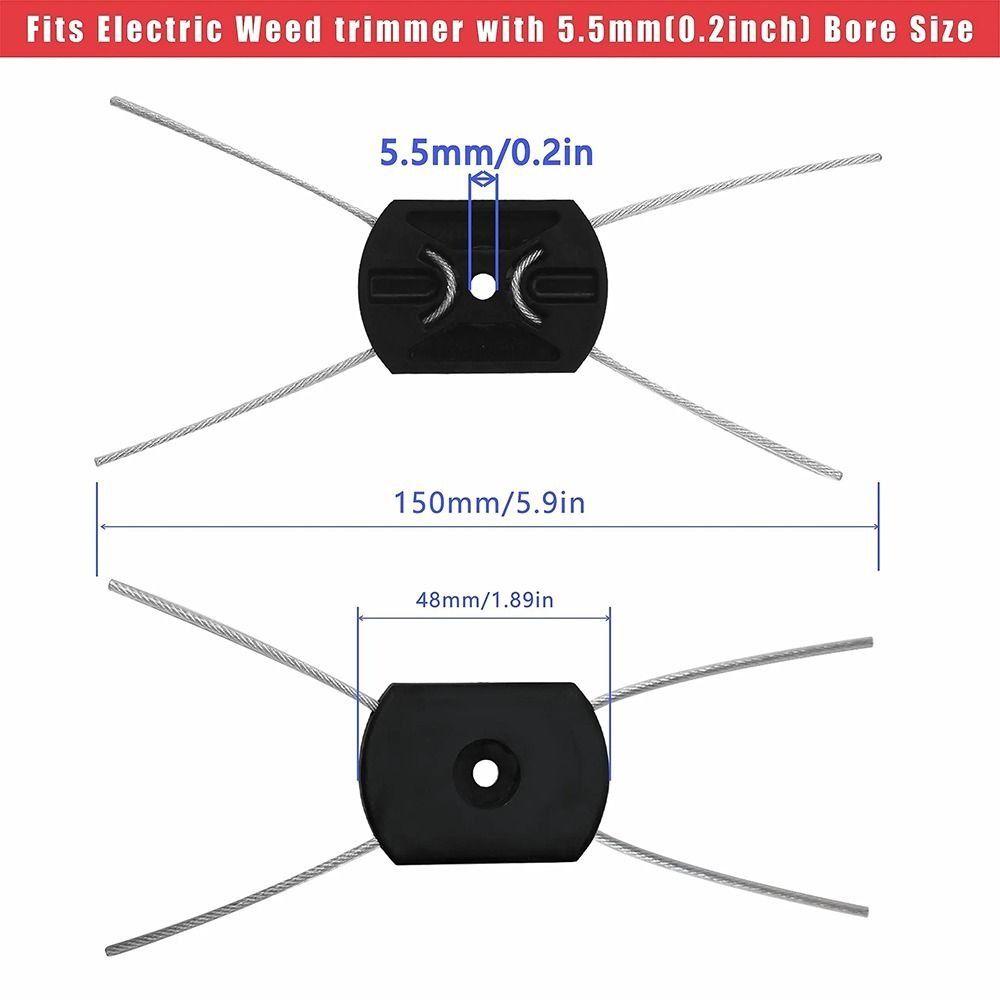 1Pcs Electric Weed Eater String Trimmer Head Wire Line Weed Wacker Head  for Cordless Grass Trimmers