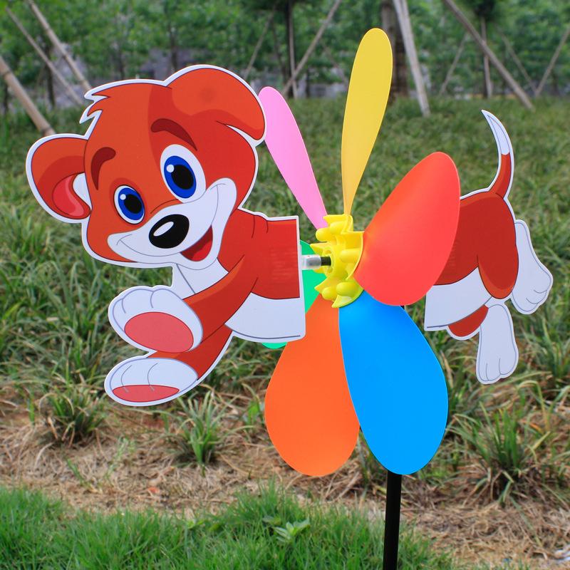 

1 комплект 3D красочная пластиковая ветряная мельница животное мультяшная ветряная мельница детская игрушка приз в детском саду DIY украшение