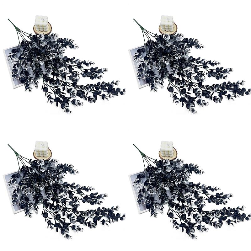 1-4pcs  Artificial Flower Plant Eucalyptus Rattan Vine Hanging Plants Home Garden Decoration Halloween Christmas Decoration 2025