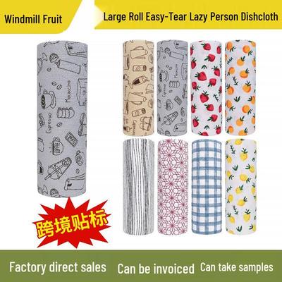 Water-Absorbent Tear-Off Polyester-Cotton Cleaning Cloth for Kitchen and Home
