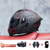 Orz Motorcycle Helmet Men's Summer Bluetooth 3c Certification National Standard Locomotive Women's Winter Four-season Universal Helmet