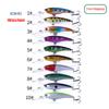 100PCS  Factory Price Free Shipping Plastic & Metal River Minnow Hard Lures Fishing Bait