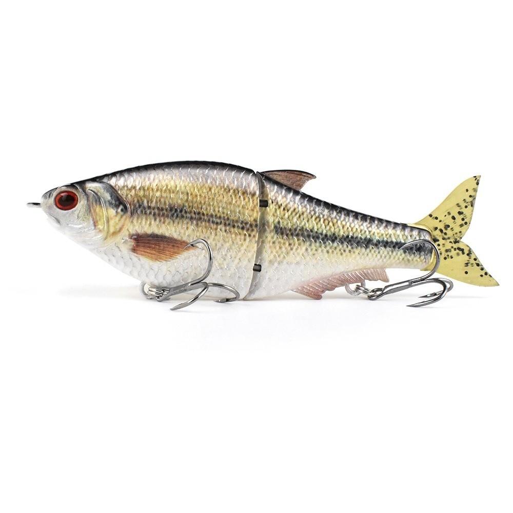 

16cm 50.4g Fishing Lure Soft Pvc Tail Hand Carved Glide Bait Fish Scales Vivid Design Jointed Lure Saltwater Fishing