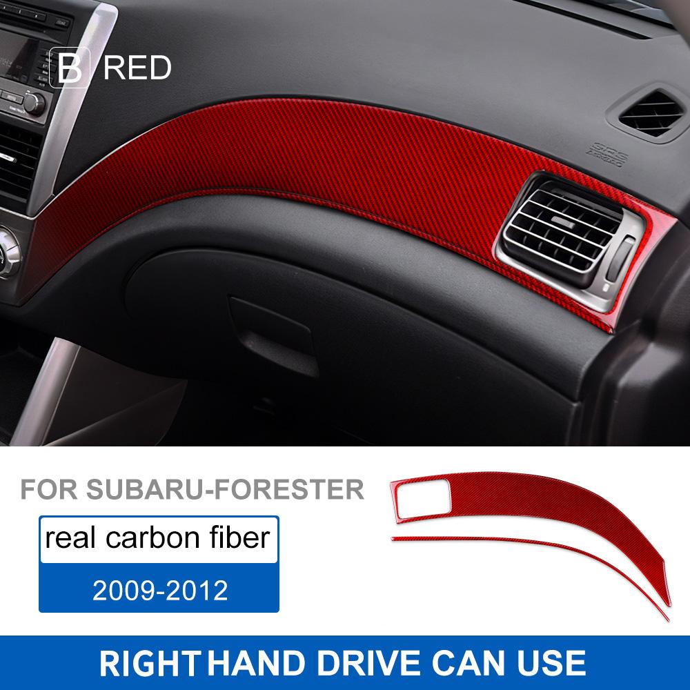 

Настоящее Мягкое Углеродное Волокно Для Subaru Forester 2009 2010 2011 2012 Аксессуары LHD RHD Накладка на Панель Приборов Автомобиля Переднюю Дверь